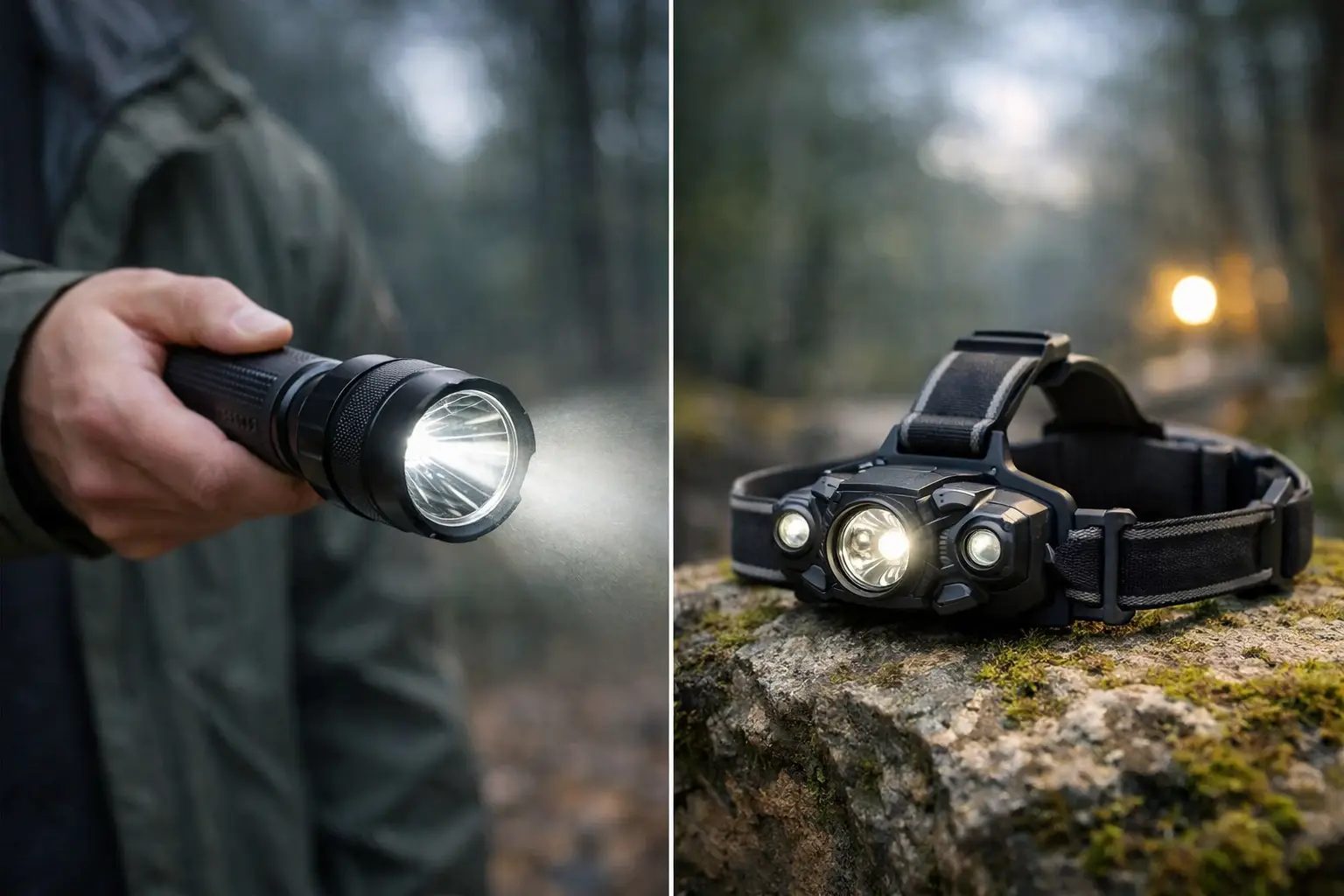 Ručna lampa ili naglavna lampa - šta uzeti?