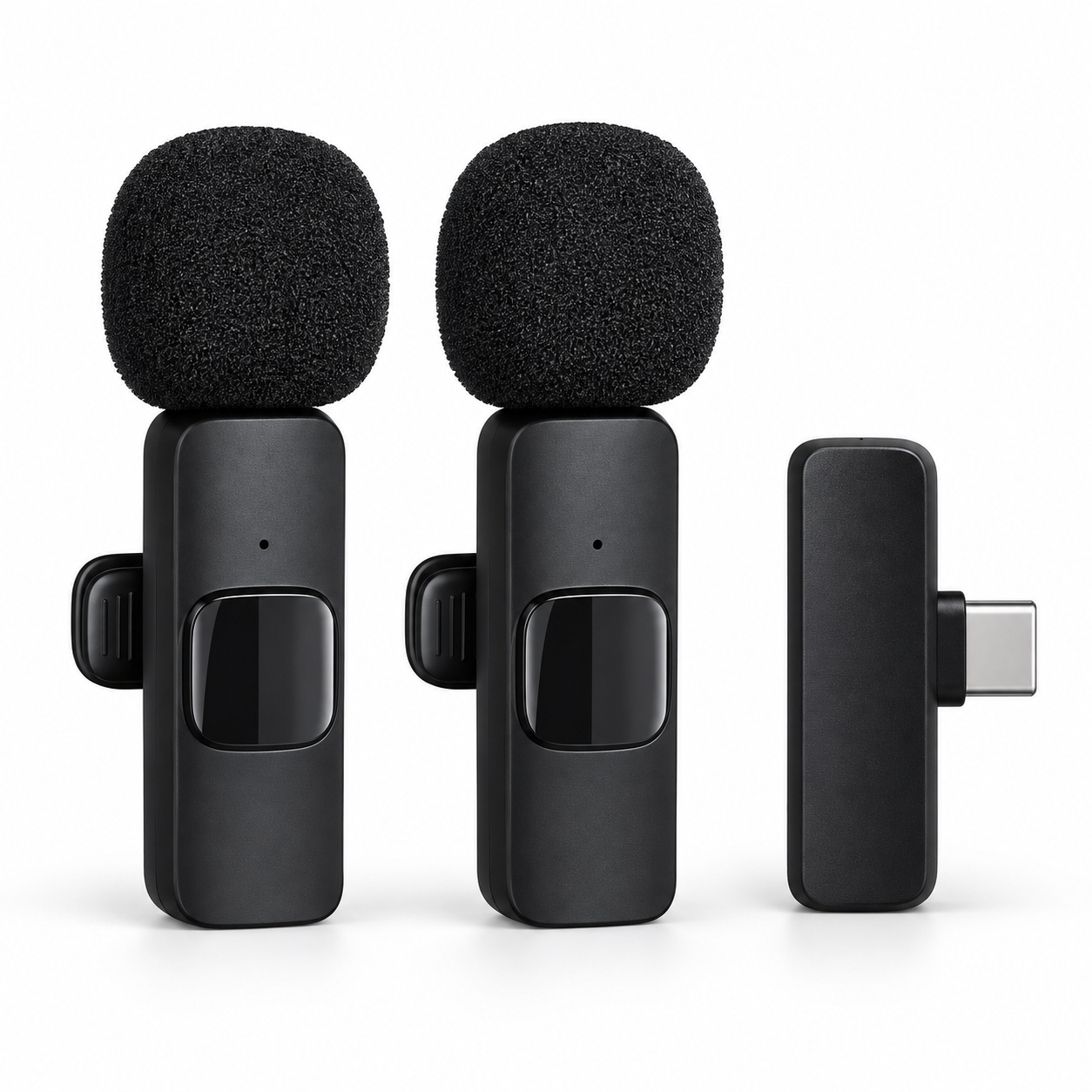 Dupli bežični bubica mikrofon za telefon – USB-C - Slika 4