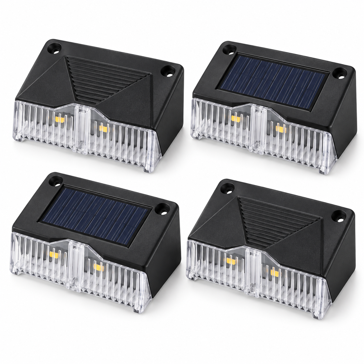 Solarne LED lampe za stepenice i ogradu – set 4 komada - Slika 4