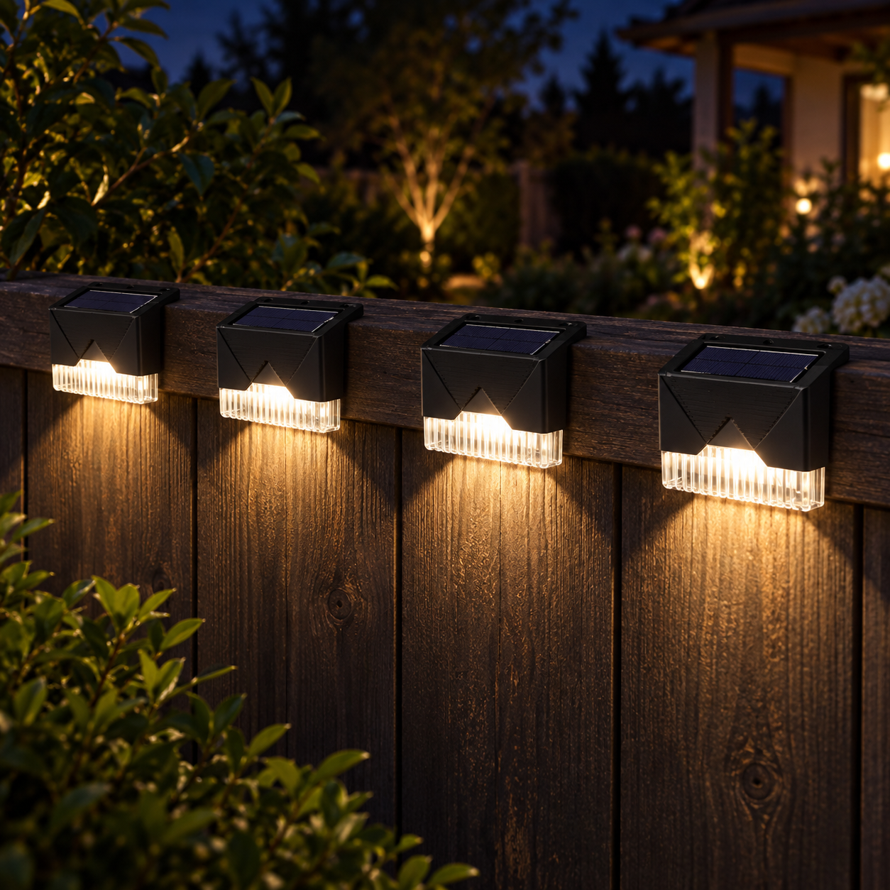 Solarne LED lampe za stepenice i ogradu – set 4 komada - Slika 3
