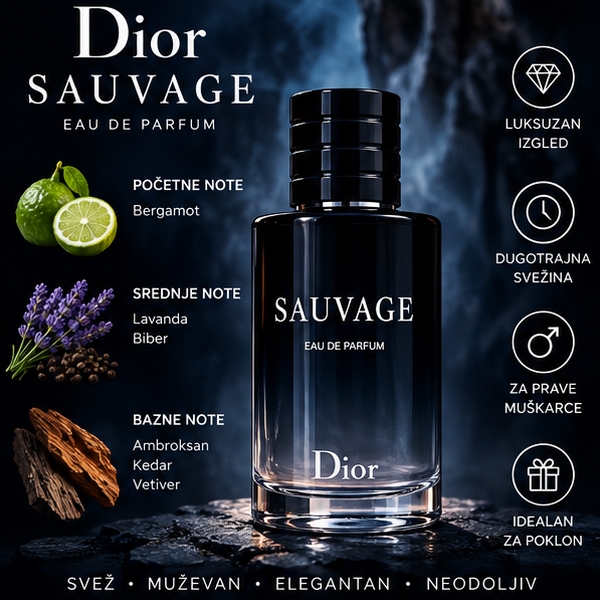 Dior Sauvage Eau de Parfum 100 ml – Muški parfem - Slika 2