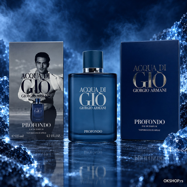 Giorgio Armani Acqua di Giò Profondo Eau de Parfum 125 ml – muški parfem – bočica i pakovanje