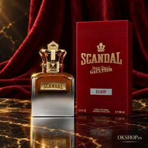 Jean Paul Gaultier Scandal Pour Homme Elixir 100 ml – muški parfem – bočica i pakovanje