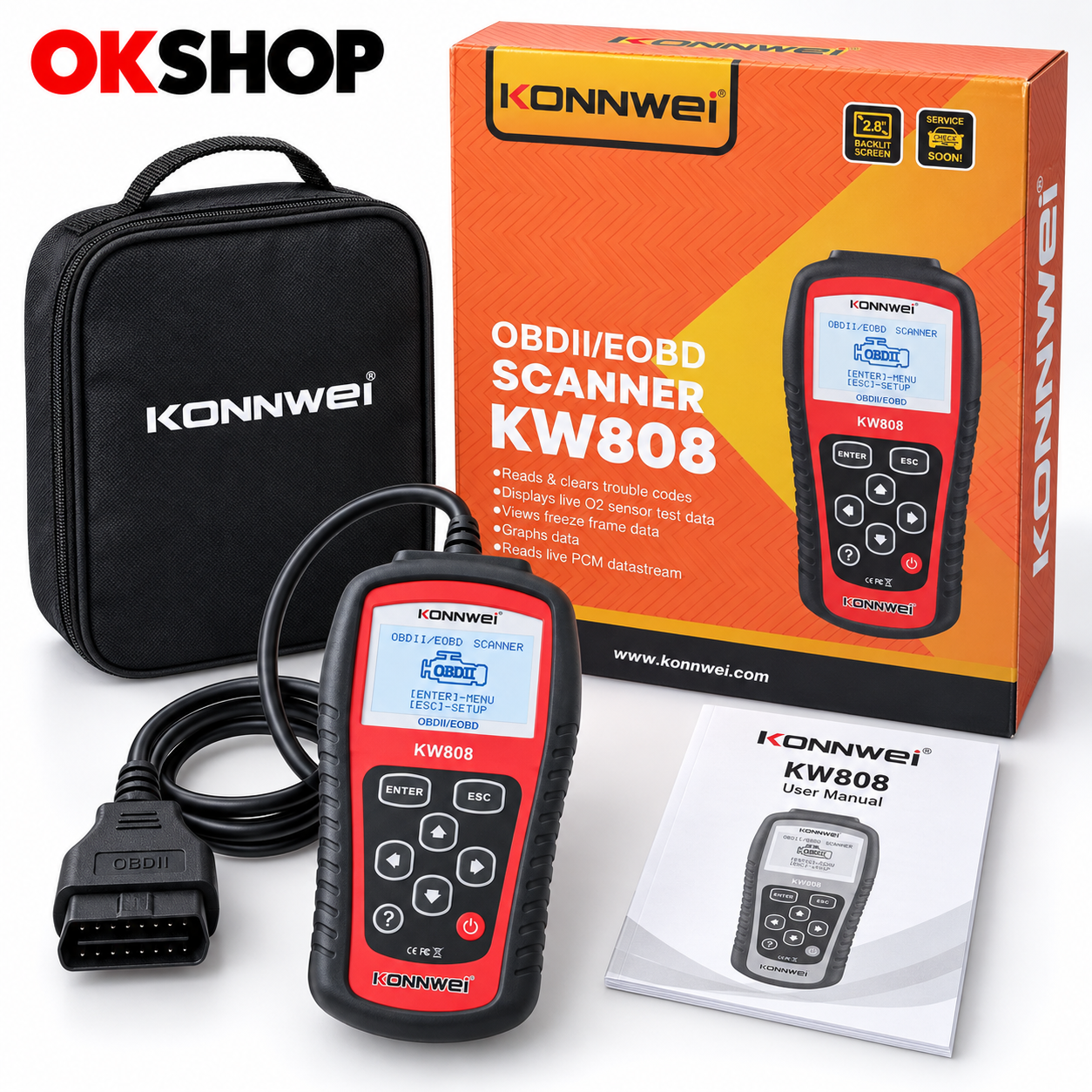 Konnwei KW808 OBD2/EOBD auto dijagnostika
