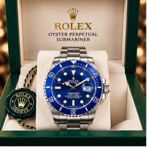 Muški sat – Rolex plavi ciferblat i čelična narukvica