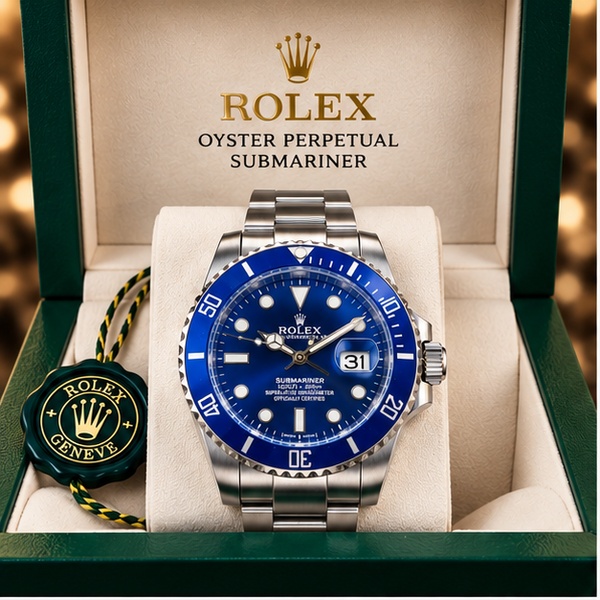 Muški sat – Rolex plavi ciferblat i čelična narukvica