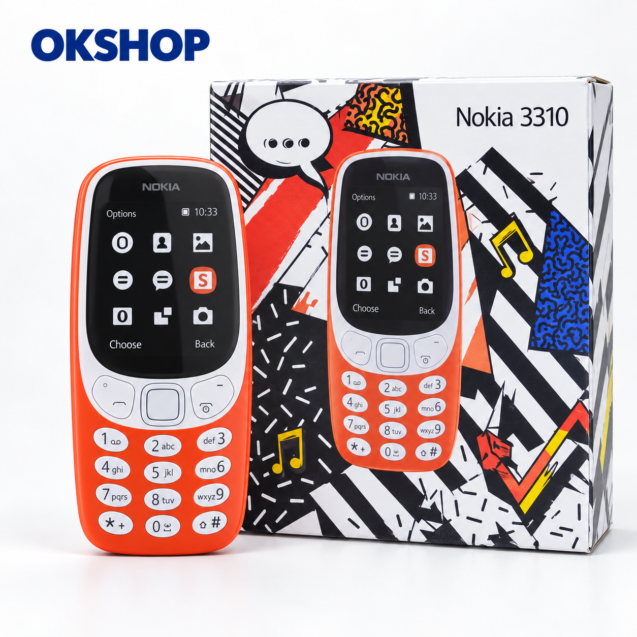 Nokia 3310 Dual SIM narandžasti telefon sa pakovanjem