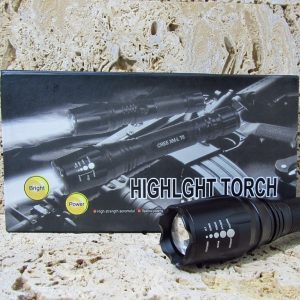 Punjiva taktička LED lampa sa zumom i kompletom punjača