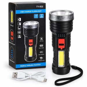 Punjiva LED baterijska lampa TY-822 sa COB svetlom