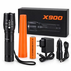 X900 punjiva taktička LED lampa sa zumom